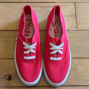 Keds Red Canvas Sneakers 7